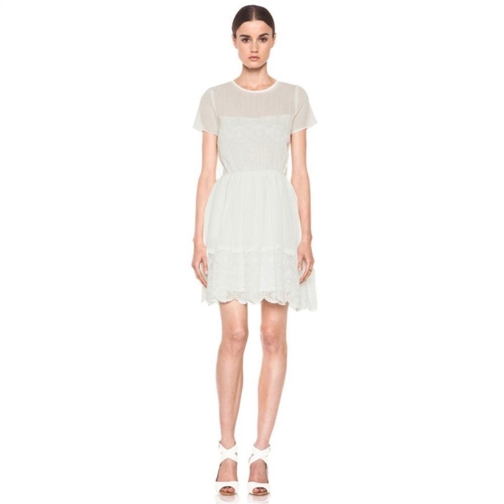 Girl by band of outsiders white lace dress size 1